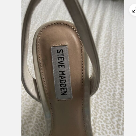 Steve Madden Womens Cecee Nude /Beige Wedge Platform Sandals Shoes 8 M - Picture 7 of 8